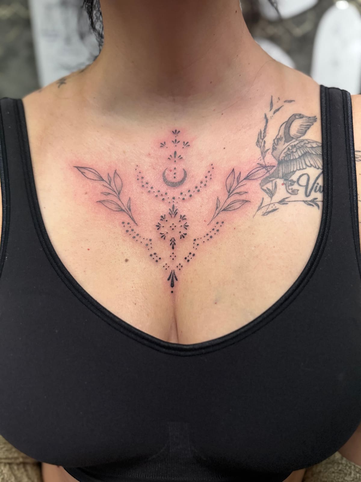 Tatouage réalisé par Nathalie, L'Ascendant — motif ornemental